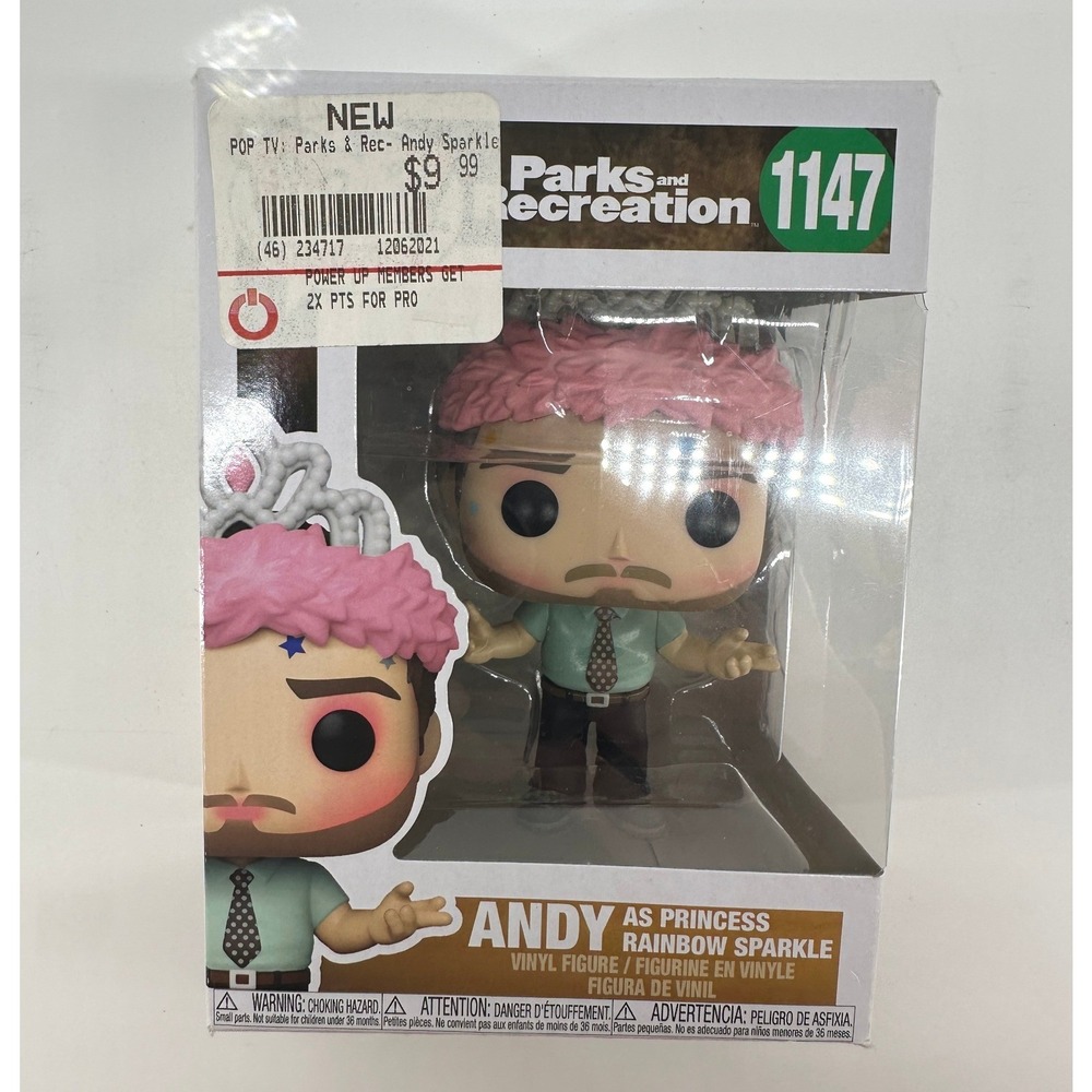 Funko Pop‎ Parks and Recreation Andy as Princess Rainbow Sparkle 1147 Figure